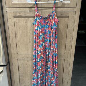 Natural Life Floral Midi Dress Ladies Size XL